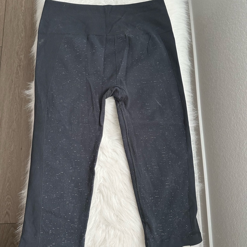 lululemon athletica Black Leggings Form-Fitting Wide Waistband
